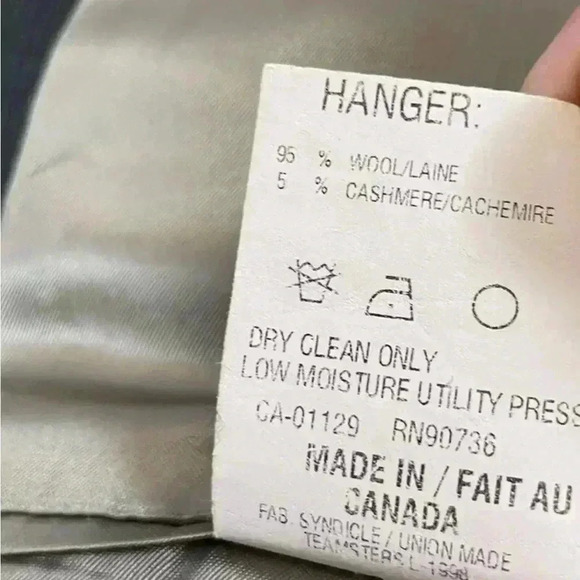 Chaps Ralph Lauren Cashmere wool 3 Button Suit Coat 42R Brown Blue Glen Plaid - Picture 9 of 16